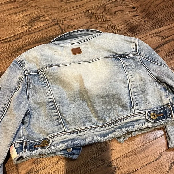 Retour girls Dutch cropped denim embroidered jacket size 6 - Picture 7 of 7
